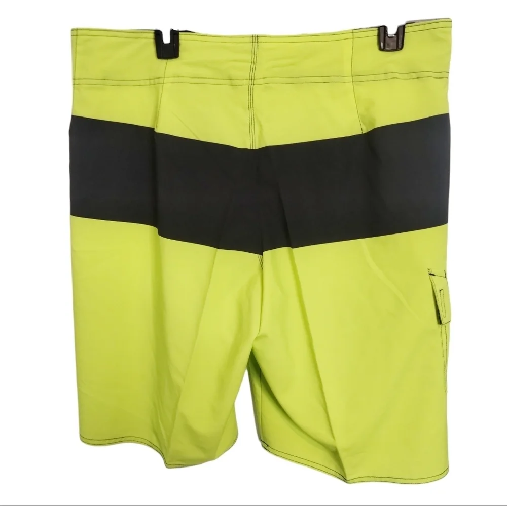 Hang Ten Men's Full Board Beach Resort Tropical Vacation Swim Shorts Size 34 Nwt